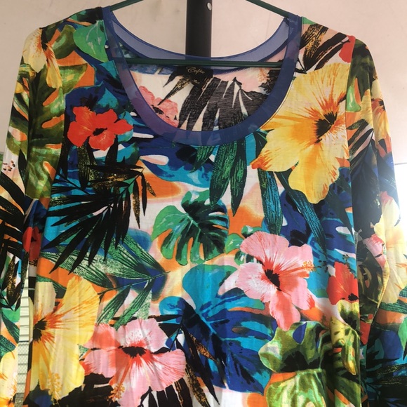 Tropical knit Summer dress - Picture 2 of 8